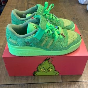 Adidas Grinch shoes. Only worn once.